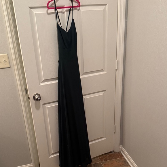 Lulus Dresses & Skirts - Lulu's Deep Green Spaghetti-Strap Maxi Dress
